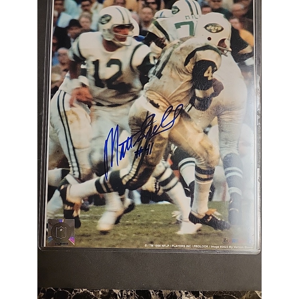 Matt Snell Signed Autographed 8x10 Photo